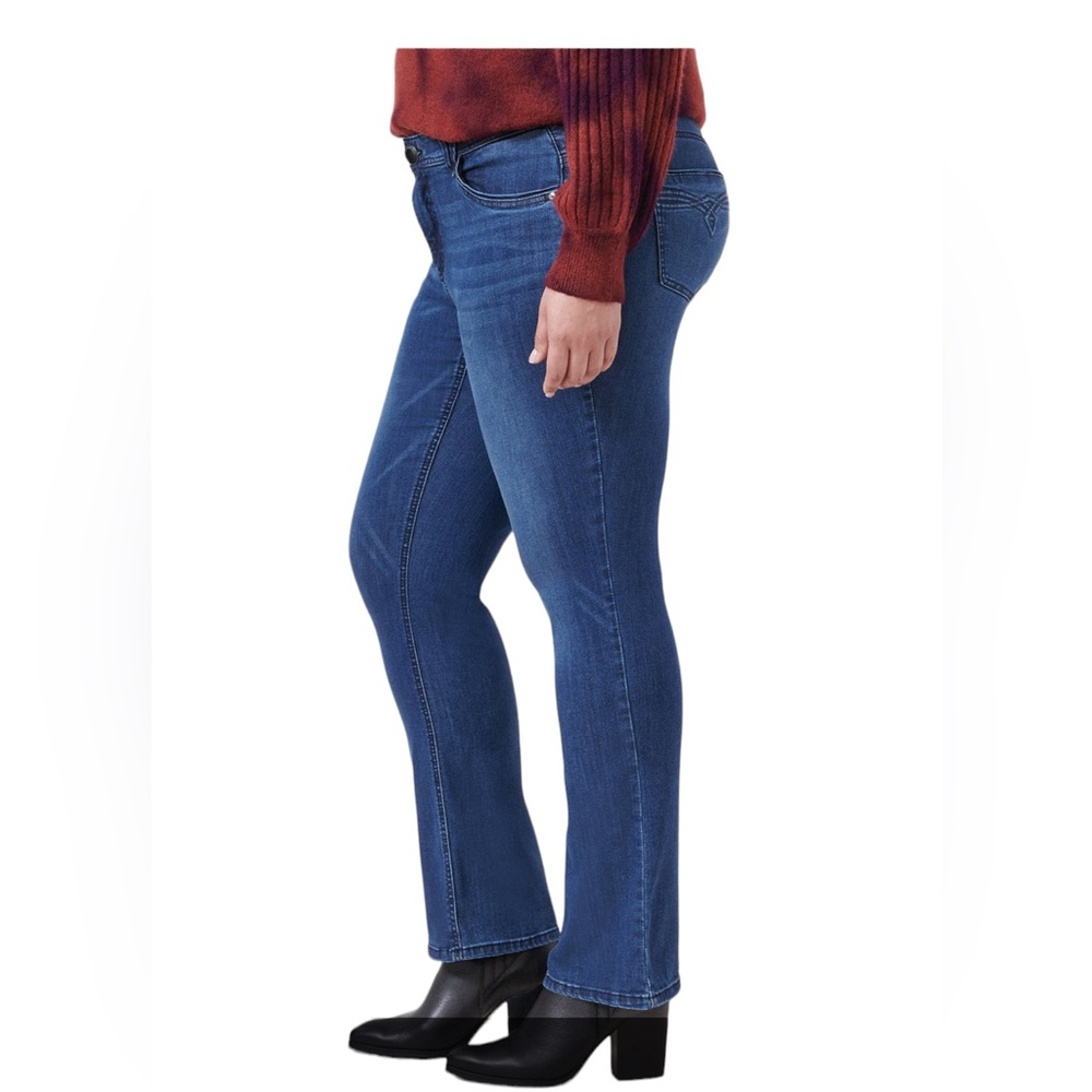#251DB ☑️Democracy Medium Blue Luxe Touch Itty Bitty Boot Blue Jeans - Picture 3 of 12
